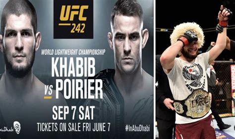 Idk if he usually does this or not. Khabib Nurmagomedov vs Dustin Poirier set for UFC 242 in ...