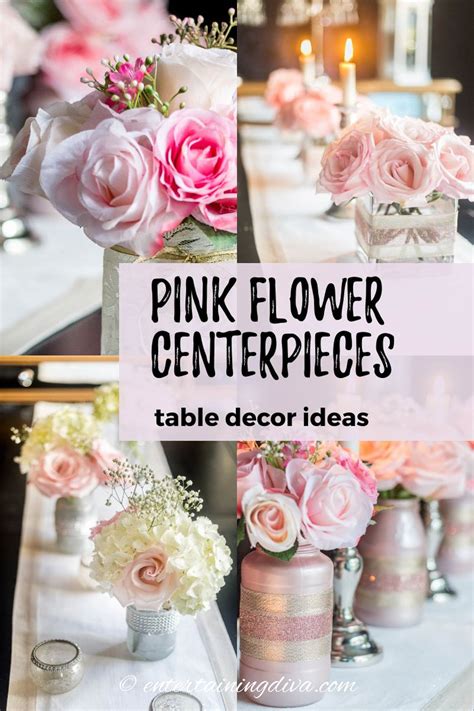 5 Simple But Elegant Pink Flower Centerpieces That Are Low Enough To