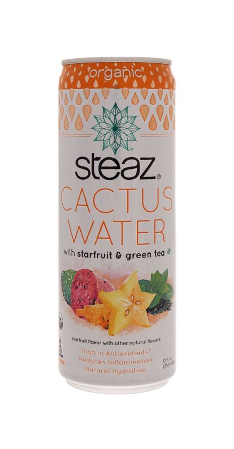 Every steaz iced tea, energy drink and cactus water supports fair trade farming communities, taking the goodness you find in each profits (for their farmers): Cactus Water w/Starfruit & Green Tea | Steaz Cactus Water ...