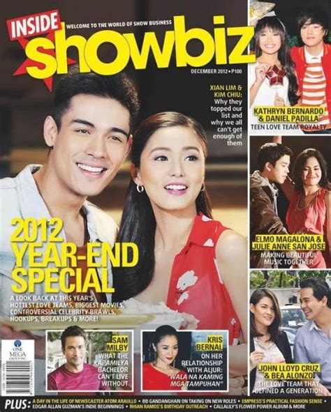 Help us build our profile of xian lim and kim chiu! Kim Chiu and Xian Lim - Inside Showbiz December 2012 ...