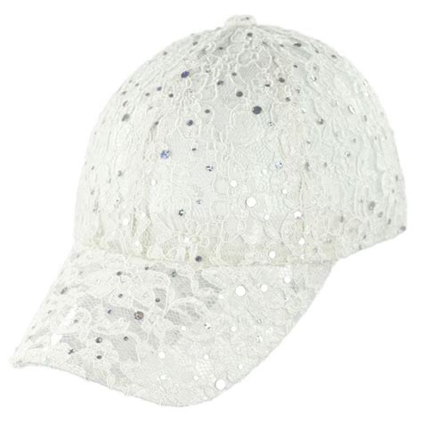 Something Special Something Special Lace Baseball Cap Sequin Hats