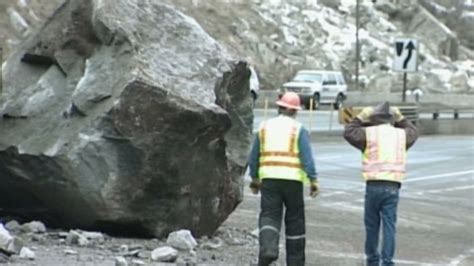 Rock Slide Drops Boulders Closes Interstate In Colorado