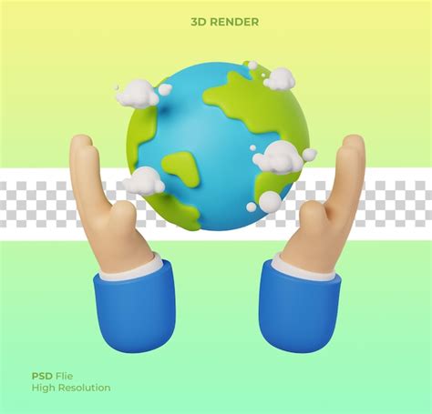 Premium Psd Earth Day Save World Environment Concept Human Hands