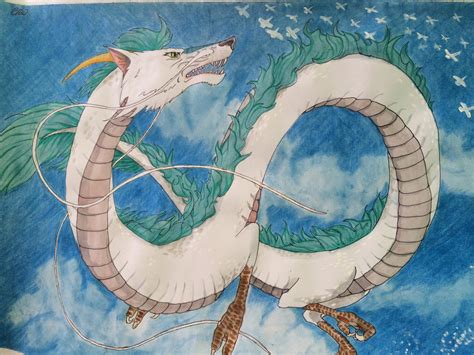 Haku In Dragon Form From Spirited Away By Xeraphinity On Deviantart