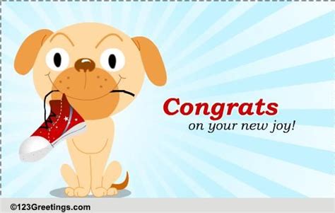 Congrats On Your New Dog Free Congratulations Ecards Greeting Cards