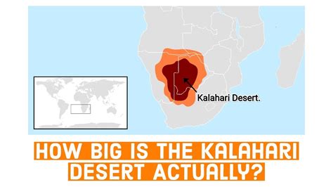 Kalahari Desert How Big Is The Kalahari Desert Actually Youtube