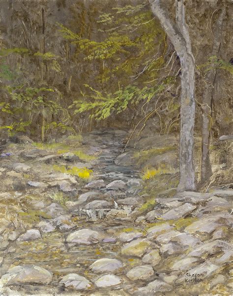 Mountain Stream Painting By Sharon Karlson