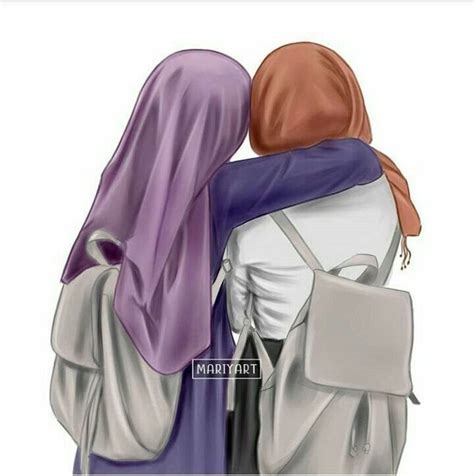 Hijabers Fanart Hijab Cartoon Hijab Drawing Girl Cartoon