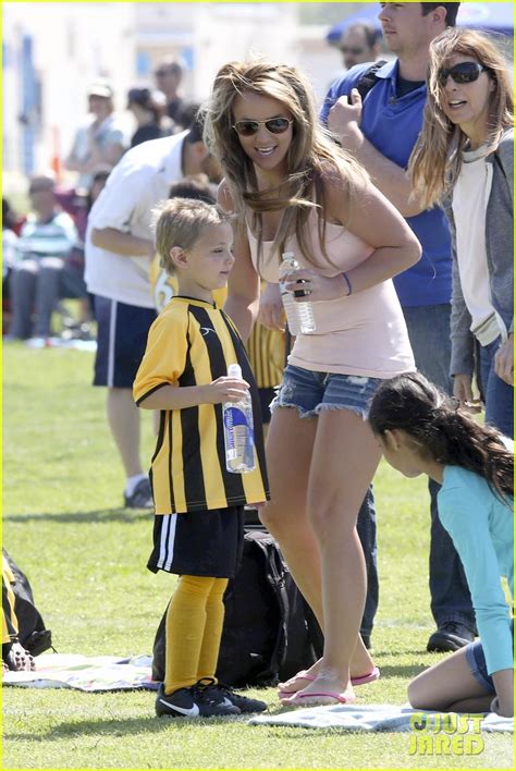 Photo Britney Spears Proud Soccer Mom Photo Just Jared