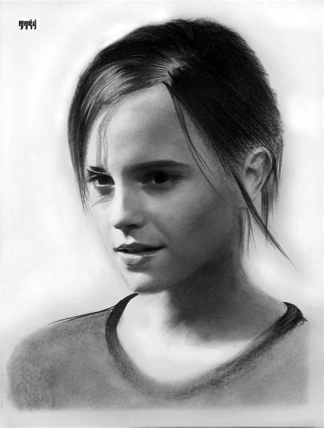 Emma Watson Portrait 02 By Sososisi On Deviantart