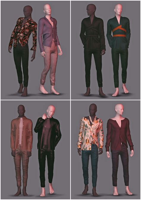 Mens Collection Plazasims On Patreon Sims 4 Sims Sims 4 Male Clothes