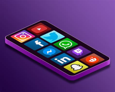 Phone With Social Media Logo Free Vectors And Psds To Download