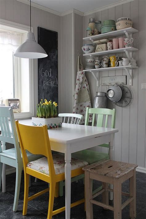 Some people don't want formal dining area so they. 33 Inviting And Cute Vintage Dining Rooms And Zones - DigsDigs