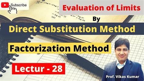 28 Evaluation Of Limits Direct Substitution Method And Factorization