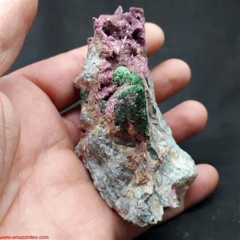Fantastic Cobaltion Dolomitemalachite Mineral Specimen From Congo