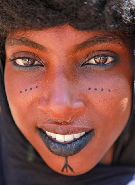 Traditional Makeup Of A Fulani Girl African People Fulani People