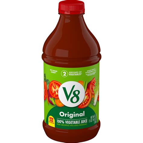 V8 Original 100 Vegetable Juice 46 Fl Oz Bottle