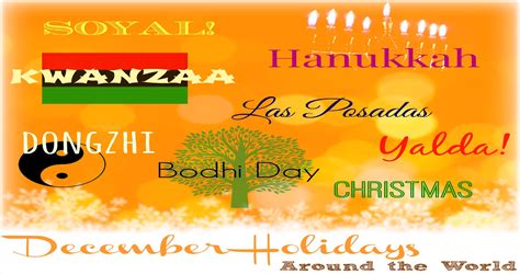 December A Month Of Celebrations Wintranslation