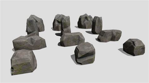 Stones 3d Model By Artur Fenixartur 97331cf Sketchfab