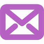 Mail Purple Envelope Icon Transparent Clip