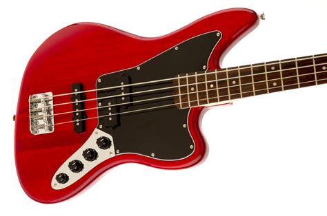 Fender Squier Jaguar Bass Special Crimson Red Transparent Rosewood
