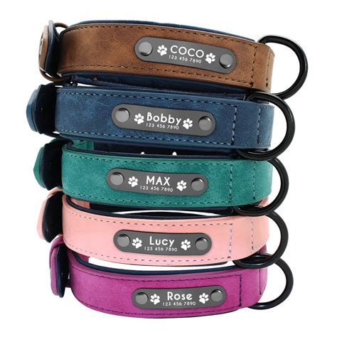 Personalized Custom Leather Dog Collar Dogs Cats Everything