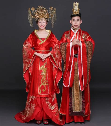 buy chinese traditional dress classical wedding red wedding dress cheongsam han