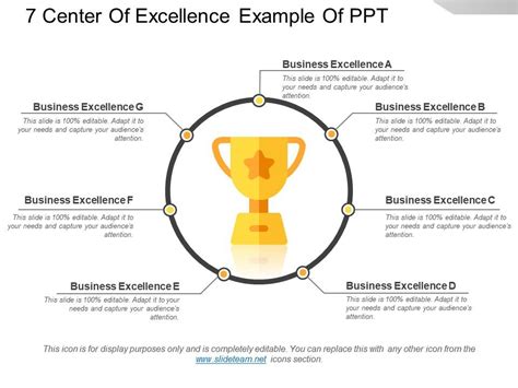 7 Center Of Excellence Example Of Ppt Powerpoint Shapes Powerpoint
