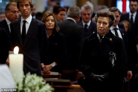 Princess Anne Looks Sombre As She Attends King Constantine S Funeral Princess Anne Prince