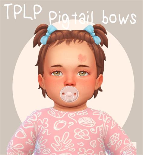 Tplp Little Pigtails Tplp Sims 4 Toddler Sims 4 Characters Sims Baby