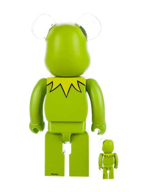 Bearbrick X The Muppets Kermit 400 And 100 Figure Set Green