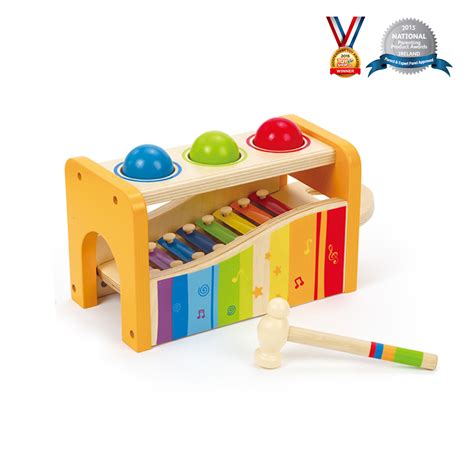 Hape E0305 Pound And Tap Bench With Xylophone Best Educational Infant