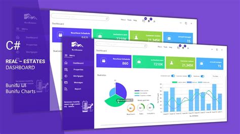 Clean Stunning Real Estate C Ui Dashboard Inspiration Made With Bunifu