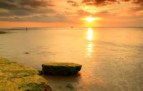 Gambar pemandangan alam ini menunjukkan pemandangan tepi pantai di sore hari. Indonesia Sungguh Indah: Senja-Senja di Pesisir Pantai ...