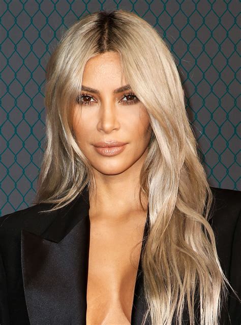 Kim Kardashian West Has The Most Relatable New Year S Resolutions Blonde Hair Kim Kardashian