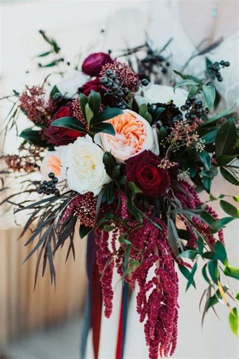 From exotic proteas to classic blooms like ranunculuses and garden roses, there are a variety of flowers to choose from for your fall wedding. Winter Wedding Flowers: 23 Winter Wedding Bouquets ...
