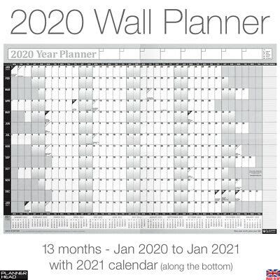 This product is pretty good quality, but the attention to detail is poor and the chart is littered with spelling mistakes and inconsistencies. 2020 Year Planner Wall Chart with 2021 Calendar B3 size GREY+FREE Desk Calender | eBay