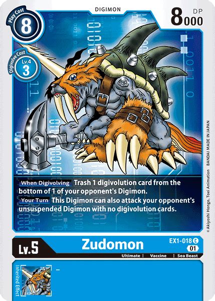 Zudomon Ex1 018 Digimoncardgame Wiki Fandom