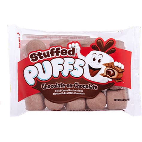 Stuffed Puffs Chocolate On Chocolate Chocolate Marshmallows Filled With Real Milk Chocolate