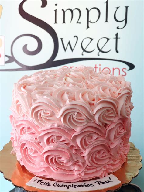 pink rosettes cake simply sweet creations flickr