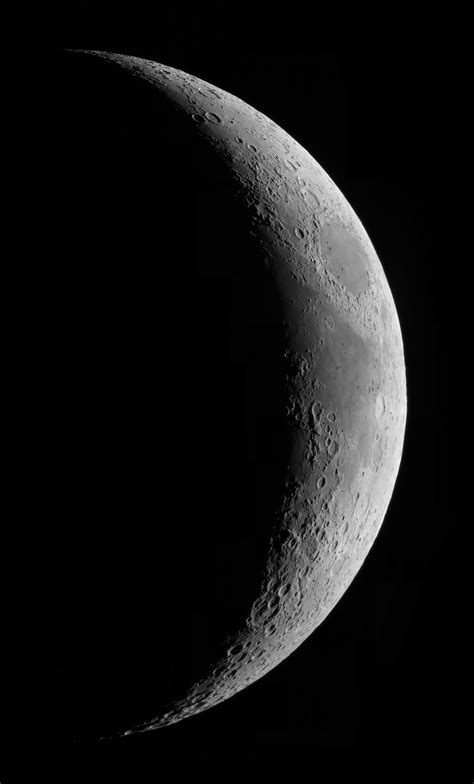 Croissant De Lune Du 260520 Au C8 Astrophotographie Astrosurf