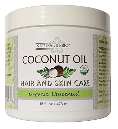 Natural Brio Organic Unscented Coconut Oil For Skin And Hair Care 16