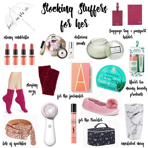 Stocking Stuffer Ideas For Her Stocking Stuffers For Her Christmas