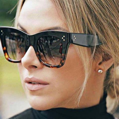 2019 rivet cat eye sunglasses women luxury brand designer sun glasses for female oversized