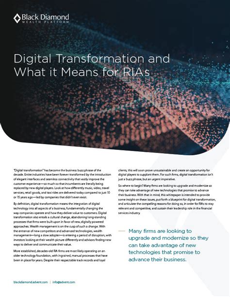 Paper Digital Transformation And What It Means For Rias