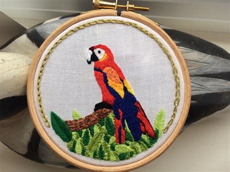 Fo Self Drafted Scarlet Macaw Cc Very Very Welcome Embroidery