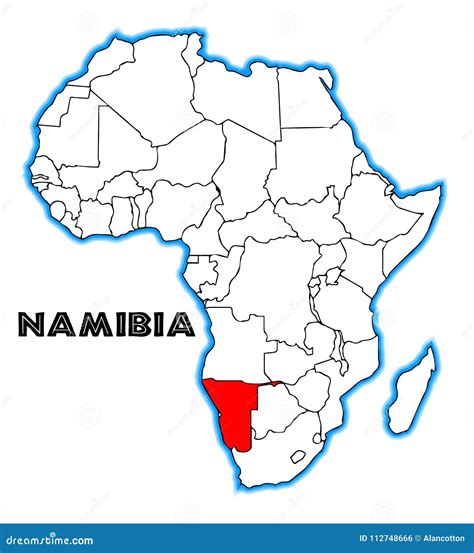 Namibia Africa Dot Map Royalty Free Stock Photography Cartoondealer