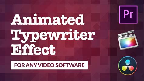 How to create a typing effect in premiere pro cctyler w. Simple Animated Typewriter Effect for Videos | Adobe ...