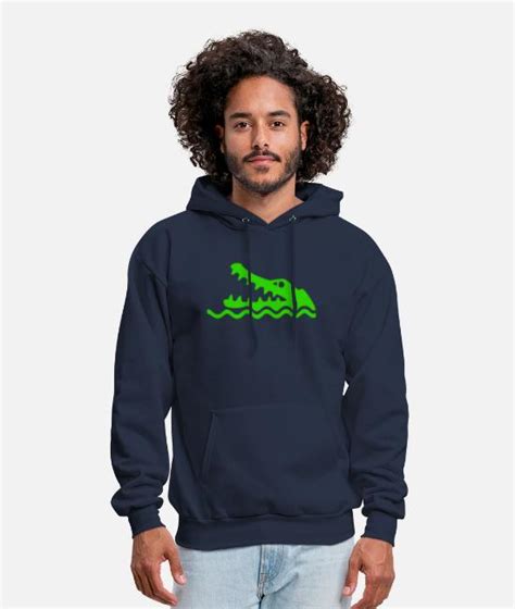 crocodile alligator warning men s hoodie spreadshirt