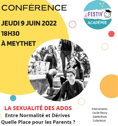 Conference La SexualitÉ Des Ados Actualités Collège Jacques Prévert